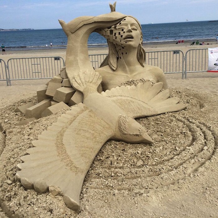 Incredibili Sculture Di Sabbia Al Revere Beach International Sand