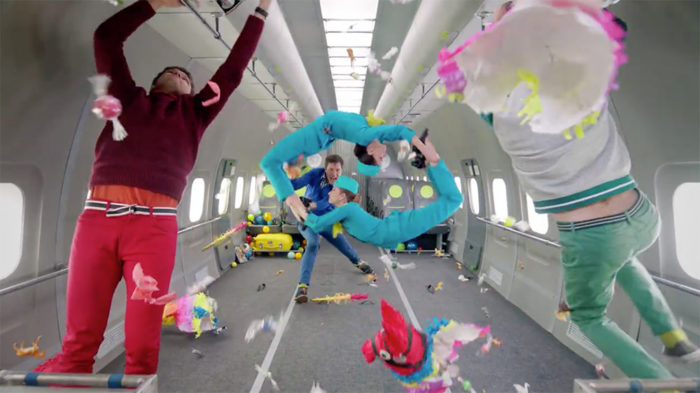 Ok go upside down inside out как снимали