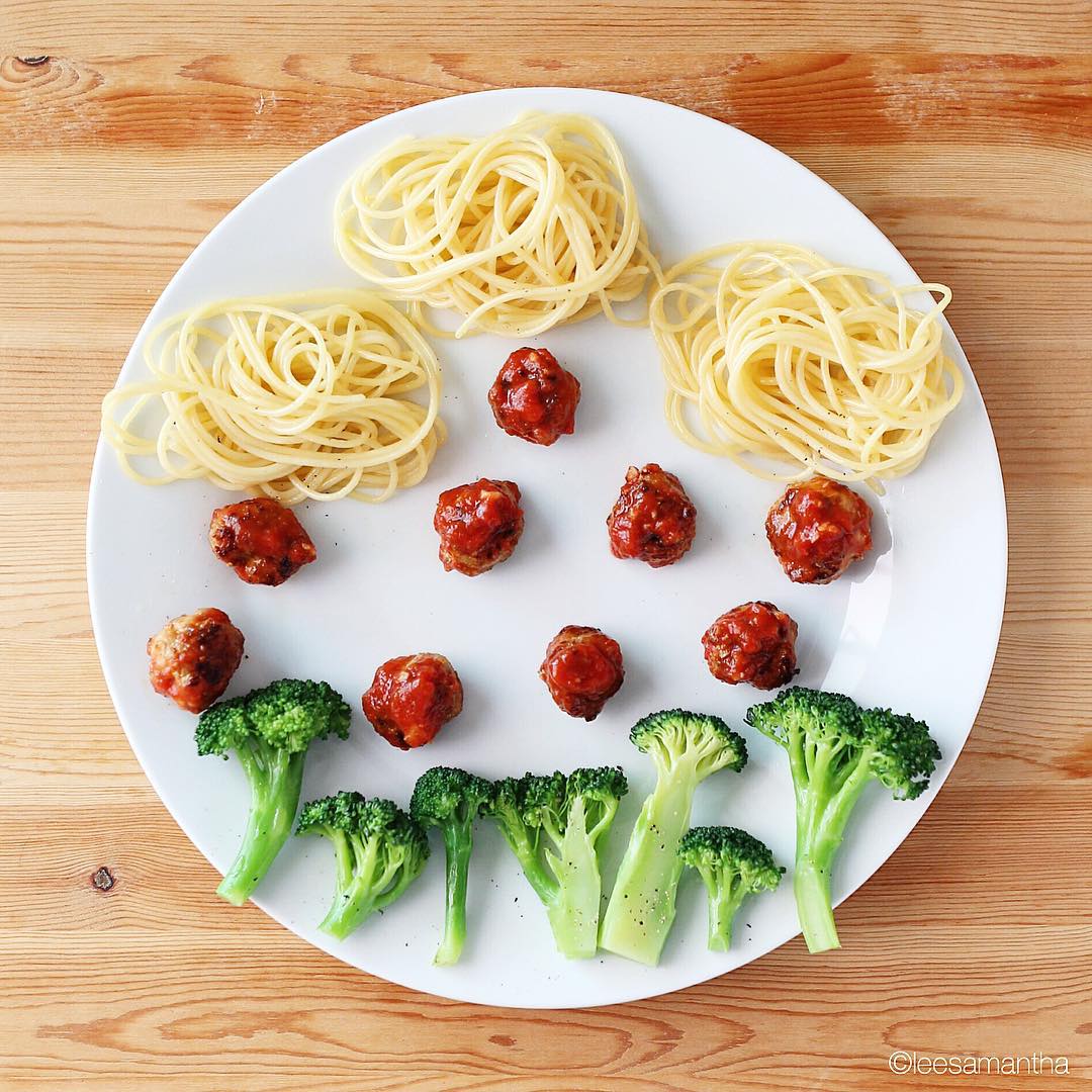 Украсить детские блюда спагетти