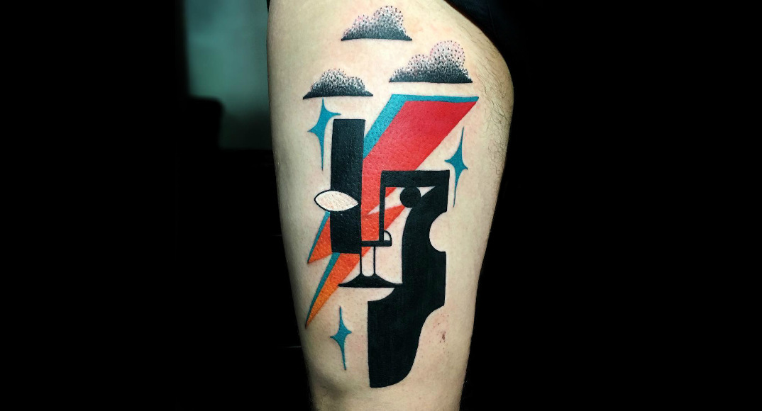 Colorful Cubist Tattoos Inked by Mike Boyd | Search by Muzli