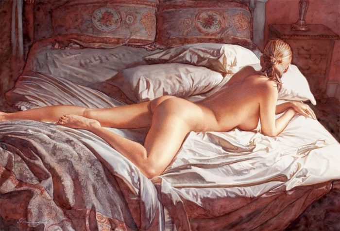 Emozionante E Sensuale Iperrealismo Negli Acquerelli Di Steve Hanks