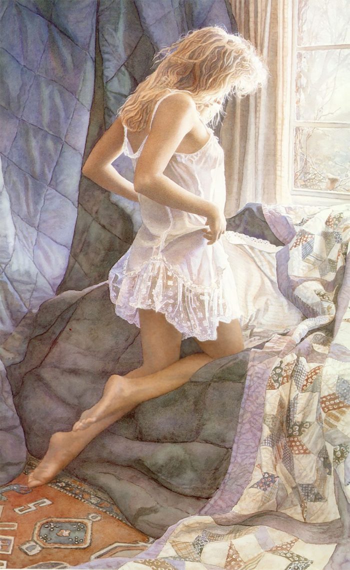 Emozionante e sensuale iperrealismo negli acquerelli di Steve Hanks