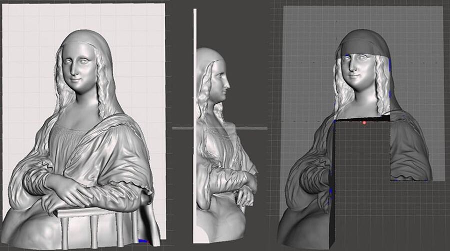 Artisti che creano quadri 3D per i non vedenti