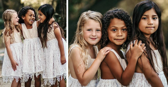 Le foto di tre bambine migliori amiche ci ricordano cos'è l'amore