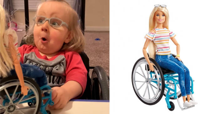 barbie sedia a rotelle