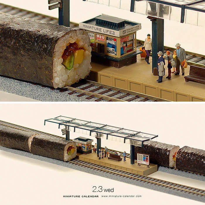 Diorami in miniatura utilizzano oggetti comuni in divertenti combinazioni  (35 immagini)