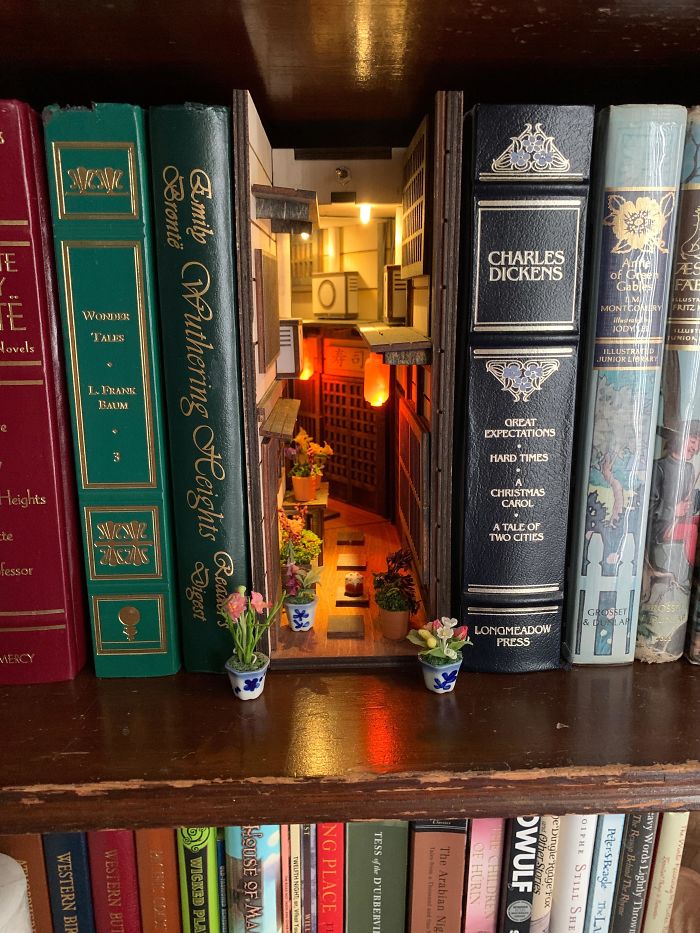 Star Book Nook, inserto per scaffale, diorama per libreria