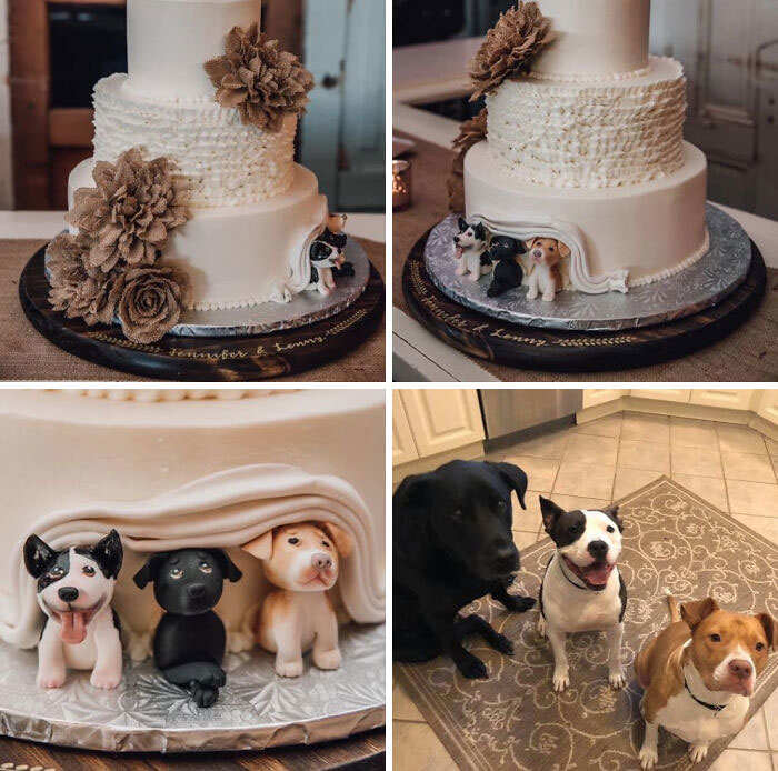 La torta nuziale perfetta per i proprietari di cani - Keblog