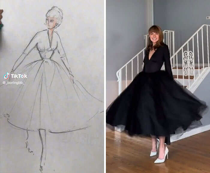 Donna lascia la scuola di moda negli anni '40. La nipote trova i suoi  disegni e li realizza 80 anni dopo