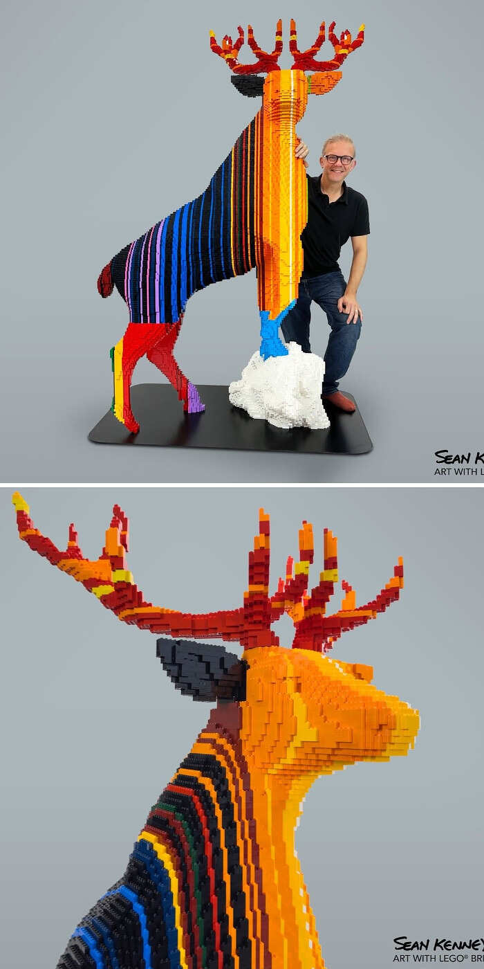 L'artista che ricrea sculture e quadri famosi con i mattoncini Lego 